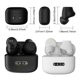 thumbnail image 2 of Injueey Auriculares de plástico portátiles IXP5 impermeables recargables compatibles con Bluetooth Control táctil auriculares intrauditivos Cables de audio/vídeo, 2 of 6