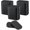 Black - 36 Pcs, variant on Furniture Levelers, Flexible Plastic Shims for Furniture Leveling Pads Rubber Wedge Shims for Table Chair Levelers Non-Slip Pads for Uneven Floors, Appliances & Toilet, Stackable, Black, 12-Pack
