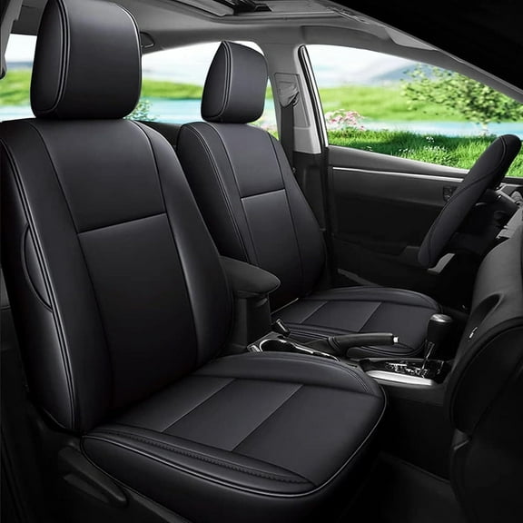 AOMSAZTO Custom Fit Full Set Car Seat Covers: for Toyota RAV4 Hybrid 2013-2018, Non-Slip Full Set Automotive Vehicle Cushion Protector(Front Backrest No Curved, Rear Seat Split LE)