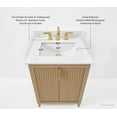 thumbnail image 3 of Turlington 24 in. Bath Vanity in Oak with White Quartz Top and Undermount Basin, 3 of 5