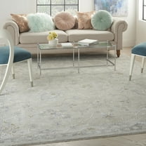 Nourison Asher Persian Light Grey 7'10" x 10'4" Area Rug, (8x10)