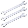 thumbnail image 1 of Uxcell 3 Pcs Clé à Extrémité Ouverte Mince 8mmx10mm Chromée Métrique Double pour Réparations de Machines Domestiques, 1 of 7