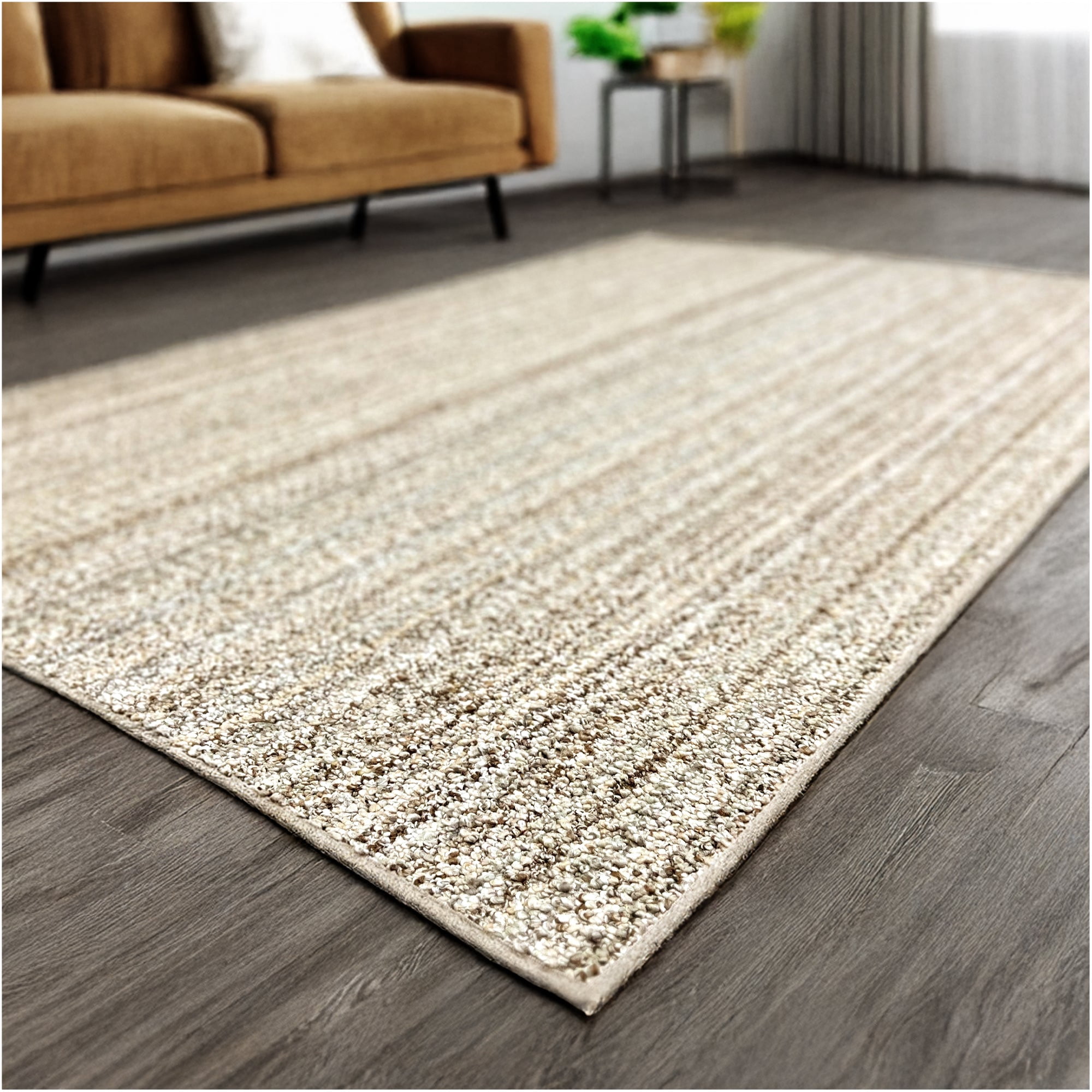 Koeckritz Rugs Boho Striped Multicolor Area Rug, 12'x14', Stain Resistant, Indoor Living Room