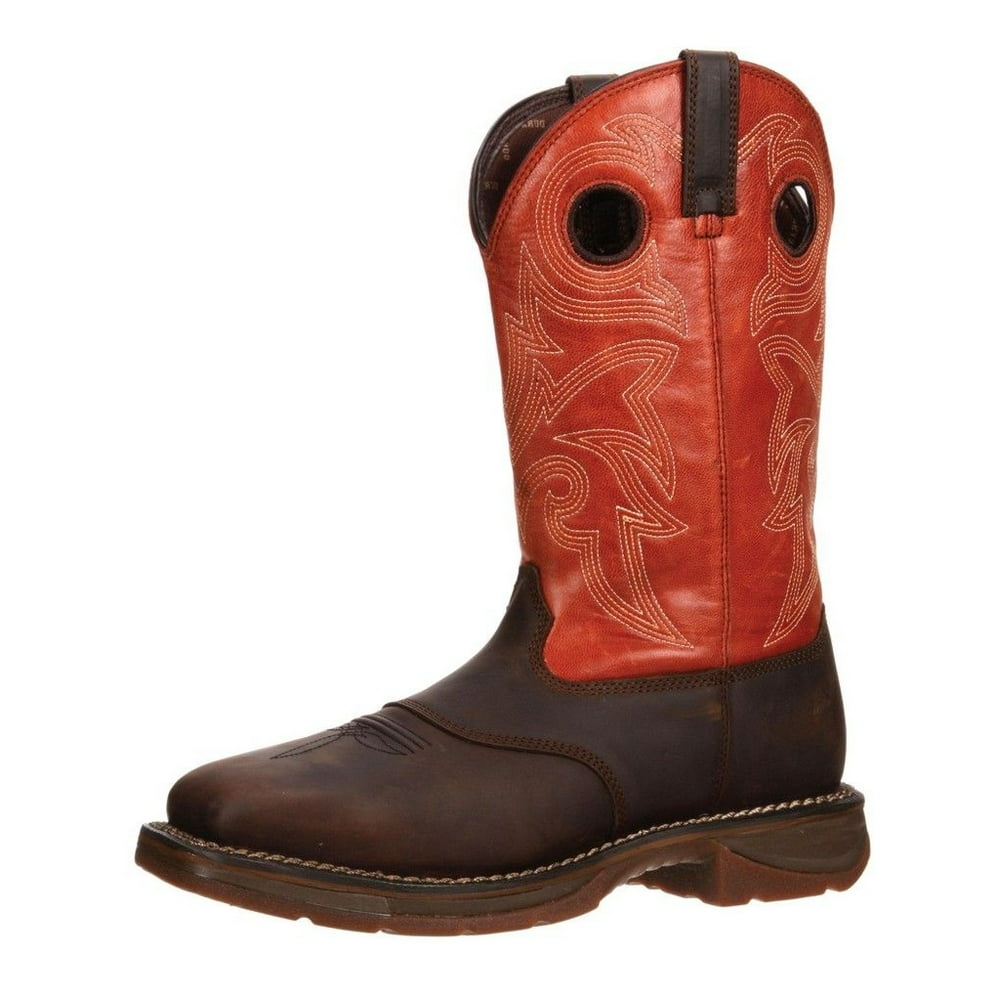 Durango Durango Work Boots Mens 12" Rebel Saddle Square Toe Brown