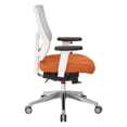 thumbnail image 4 of ProGrid White Mesh High Back Chair-Color:Steel, 4 of 5
