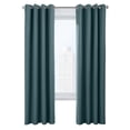 thumbnail image 2 of Vienna Total Blackout Foamback Grommet Curtain Panel Pair each 52" x 84" in Indigo, 2 of 6