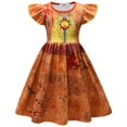 thumbnail image 3 of Smiling Critters Catnap Vestido para niñas pequeñas Ropa para el día del perro y la siesta para gatos Disfraz de cosplay para niños Vestido casual de verano con mangas abullonadas + Bolsa, 3 of 5