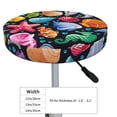 thumbnail image 4 of Bingfone12 Inch Padded Round Bar Stool Cover Cushion With Elastic Fabric Round Chair Seat - Underwater Diving Animals, 4 of 7