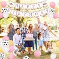 thumbnail image 6 of Pink Farm Animals Birthday Decorations for Girls Farmhouse Floral Theme Happy Birthday Banner Cow Pig Donkey Balloons Hanging Swirls Cake Cupcake Toppers for Kids Barnyard Theme Bday Party Supplies, 6 of 7