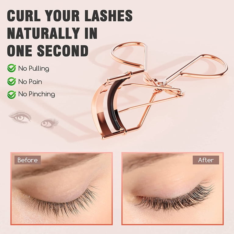 TOMEEM Eyelash Curler with Comb, 5 Replacement Pads photo 4