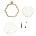 thumbnail image 1 of serony Mini Embroidery Hoop Wooden Square Cross-stitch Frame Small Hand Stitching Fixator Oval Framing Hoop Ring DIY Gift, 1 of 6