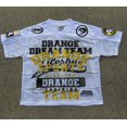 thumbnail image 1 of Camiseta de manga corta holgada con cuello en V y estampado de letras de marca de moda de calle estadounidense Y2k para mujer y hombre, 1 of 3