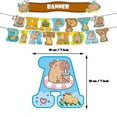 thumbnail image 2 of Capybara Theme Birthday Party Supplies Banner Balloons Kit Cake Topper Decoration Set, 2 of 5