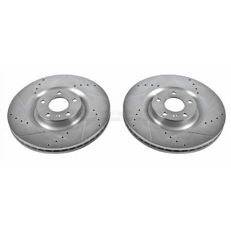 Power Stop EBR821XPR Evolution Drilled & Slotted Rotors -Front