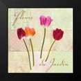 thumbnail image 2 of Dellal, Remy 15x15 Black Modern Framed Museum Art Print Titled - Fleurs du Jardin, 2 of 5