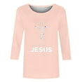 thumbnail image 5 of Daisyyozoid Chemise de Pâques pour Femmes, Col Rond, Manches Longues, 5 of 5