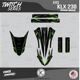 thumbnail image 2 of Kalair GFX Graphics Kit for Kawasaki KLX230R (2020-2024) Twitch Series, 2 of 5