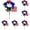 A*5, variant on Cemetery Flowers for Grave Artificial Red Blue White Lilac Patriotic Silk Memorial Day Flowers for Cemetery Veterans Day 4th of July Independence Day Outdoor Garden Decor Table Centerpiece,1Pcs