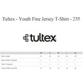 thumbnail image 2 of Tultex - Youth Jersey T Shirts | Short Sleeve tee, Pack of 9, Crewneck with Bulk Colors | 100% Cotton, 4.5 oz | Size: XS, 2 of 5