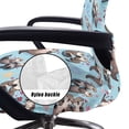 thumbnail image 5 of POLERO Stretch One Piece High Back Office Chair Slipcover, Cute Otter Couple Print Brushed Elastic Fabric Chair Protector for Home Office Workspace, 5 of 7