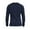 Blue, variant on JTieacloth Knitted Pullover Sweaters Men's Autumn Winter Casual Brushed O Neck Long Sleeve Base Shirt Top Blouse(Black)