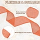 thumbnail image 4 of Cinta de arpillera con alambre Uxcell 4" x 10 yardas, cinta de borde con alambre, correa tejida, naranja, 4 of 7