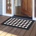 thumbnail image 2 of Briarwood Lane Everyday Doormat 30x18 Indoor Outdoor Black and White Check Doormat, 2 of 4