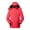 Red, variant on IROINNID Men's Long Sleeve Parka Mid-Length Hooded Jacket Solid Color Leisure Three Charging Intelligent Heating Cotton Padded Jacket Pocket Travel Heating Charge Jacket
