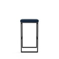 thumbnail image 2 of Amisco Easy 30 in. Bar Stool - Blue Polyurethane / Black Metal, 2 of 8