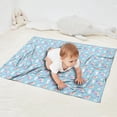 thumbnail image 2 of Light Blue Cartoon Unicorn Cloud Pattern Blanket,Comfortable Soft Flannel Throw Blanket,All Season,Warm Lightweight Blankets for Sofa Bed Couch Living Room Chair,30"x40", 2 of 4