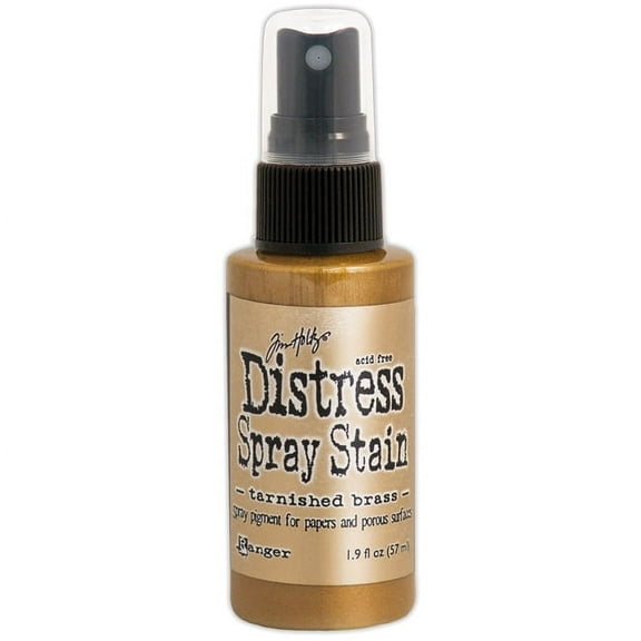 Tim Holtz Distress Spray Stain 1.9oz-Tarnished Brass