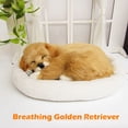 thumbnail image 3 of Realistic Sleeping Plush Breathing Dog Furry Dog With Mat Creative Animals Decor Stuffed Animal Doll, 3 of 5