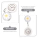 thumbnail image 2 of Reloj de bolsillo retráctil para enfermeras. Reloj de enfermera con clip para mujeres médicas., 2 of 8