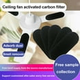 thumbnail image 5 of Ceiling Fan Filters for Blades, Ceiling Fan Air Purifier Pads, Activated Coconut Carbon Fan Filter for Ceiling Fan, Ceiling Fan Accessories Dust Catcher, Enhanced Air Quality, Odor Elimination, 5 of 11