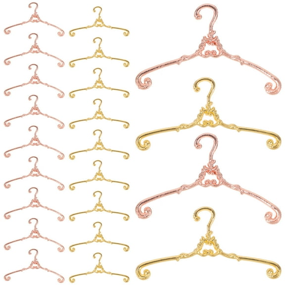 MLINS  40 Pcs Small Clothing Rack Hanging Clothes Hangers Mini Closet Child Baby