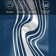 thumbnail image 5 of Navy Blue White Stripe Cloth Napkins, Modern Rustic Vertical Striped Washable and Reusable Dinner Napkins Set of 8, Table Napkin for Kitchen Party Birthday Wedding Hotel Housewarming 20"x20", 5 of 8