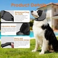 thumbnail image 5 of Noise Cancelling Ear Wrap Dog No Shake Ear Muffs Noise Protection Firework Thunder Vacuum Comfortable Quiet Dogs Calming Hoodie Adjustable for Grooming Bathing(Dark Blue,S), 5 of 9