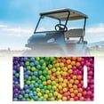 thumbnail image 1 of Funda para asiento de carrito de golf, accesorios fáciles de instalar, ligera para la mayoría de 2 personas bolas de colores, 1 of 8