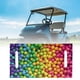 thumbnail image 1 of Funda para asiento de carrito de golf, accesorios fáciles de instalar, ligera para la mayoría de 2 personas bolas de colores, 1 of 8