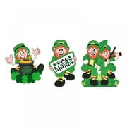 Maxcozy St. Patrick's Day Yard Signs, 3Pcs Green Courtyard Decorations Irish Leprechaun Horseshoes Shamrock Gnomes Rainbow Car Outdoor Lawn Decor Waterproof Saint Patty's Day Party Supplies