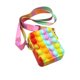thumbnail image 2 of Bolsa de mensajero Simple con hoyuelos de unicornio para niños juguete Ehuebsd Antiestrés con burbujas de empuje billetera con llavero novedad envío gratis, 2 of 5
