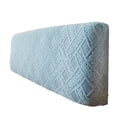 thumbnail image 3 of Nvzi-a 1 piece full package plush three-dimensional rattan bedroom decoration headboard cover soft package headboard dust protection cover, length 120cm (light gray), 3 of 4
