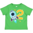 thumbnail image 3 of Inktastic Rocket Space Ship Happy Second Birthday Boys or Girls Toddler T-Shirt, 3 of 5