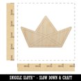 thumbnail image 2 of Paper Boat Ship Wood Shape Unfinished Piece Cutout Craft DIY Projects - 4.70 Inch Size - 1/8 Inch Thick, 2 of 7