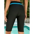 thumbnail image 4 of Women's Swimming Shorts Bottom for Women Quick Dry Swimming Beach Shorts Mid-Long Capris, 4 of 8