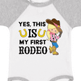 thumbnail image 4 of Inktastic Yes, This is My First Rodeo- Cowgirl in Hat and Boots Girls Baby Bodysuit, 4 of 5