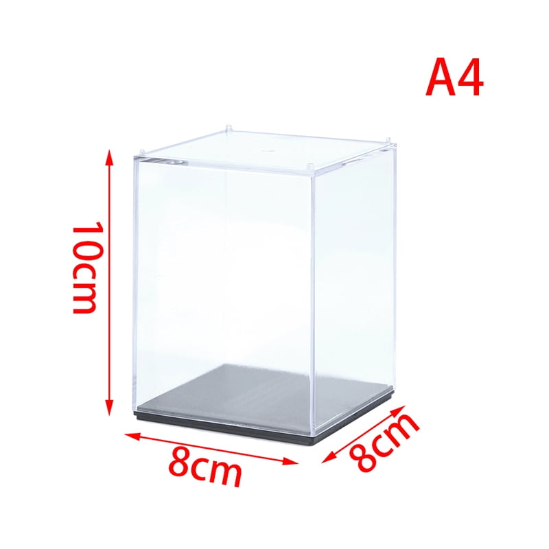Clear UV Acrylic/Plastic Display Box Case Dustproof Protection Mini 4"x2"x2.4" 