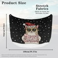 thumbnail image 7 of Uorisanigo Car Hood Cover Protection Stretchable Polyester Merry Christmas Cat Car Hood Wrap Blankets Heat-Resistant Hoods Cover for Cars, Trucks, SUV, or Van Decorations, 7 of 7