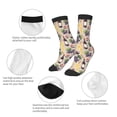 thumbnail image 3 of Fuzoiu Watercolor Bottles And Glasses Print Kids Socks For Boys Girls,Grip Crew Socks with Non Slip,Lightweight Stretch Crew Socks,Toddlers Crew Boot Socks, 3 of 5