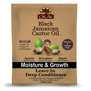 OKAY Black Jamaican Leave-In Conditioner - 1.5oz for Hair Moisture, Growth, and Strength